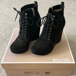 Black Suede Ankle Boot by MICHAEL KORS
